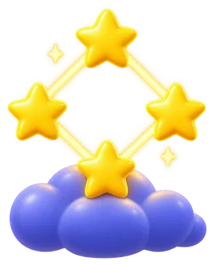 Brinquedo de massinha da atividade Ligue as estrelas.